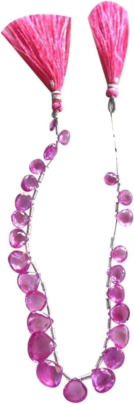 Ruby Jewelry Gemstone Necklace Beads - Heart Handmade Natural Ruby is Perfect for Your DIY Jewelry Making Earring, Bracelet CHIK-STNRD-24393