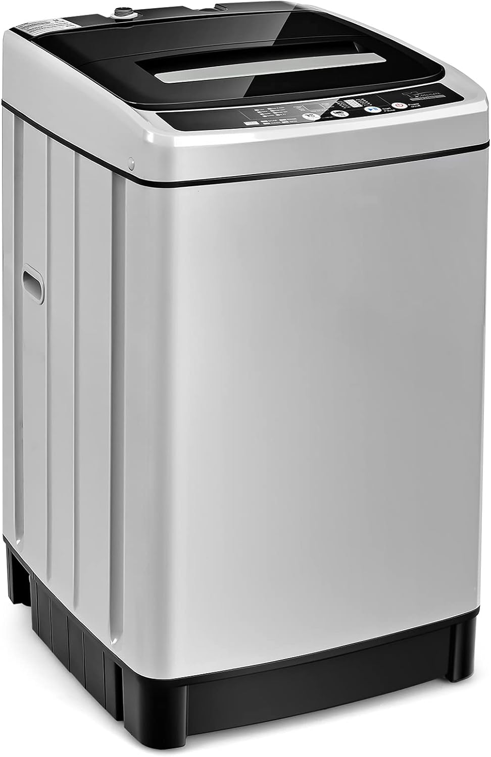 ARLIME 2 in 1 Portable Washing Machine, Full-Automatic Washer 1.5 Cu.Ft Capacity, Laundry Washer & Spin Dryer w/Long Inlet & Outlet Hose For Apartments, Condos, Dorms, RV’s Camping Living (Grey)