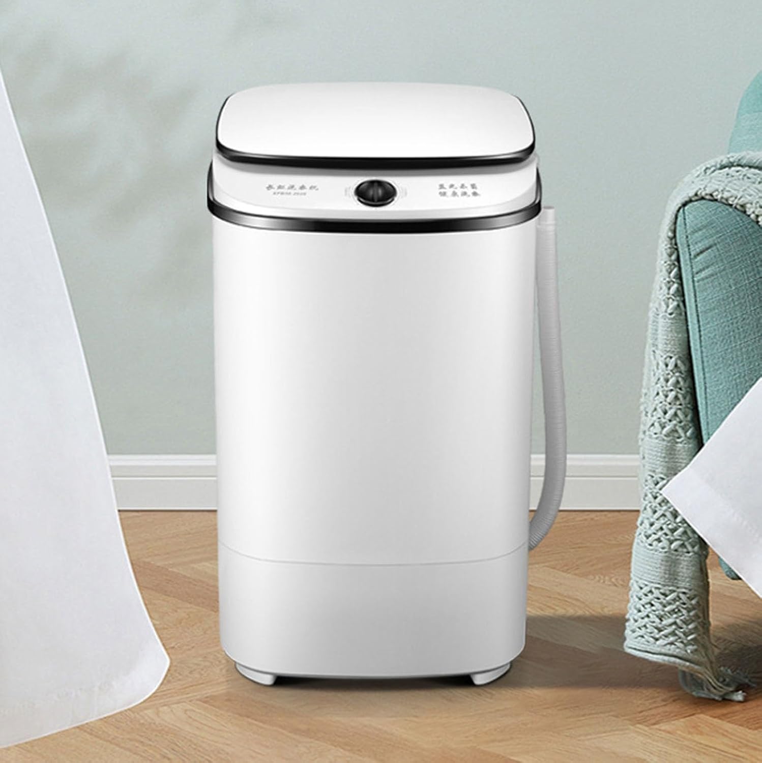 Semi-Automatic Washing Machine Portable Mini Washing Machine with 8.8 Lbs Washing Capacity for Underwear Baby Clothes Pet Garments Or Other Small Items