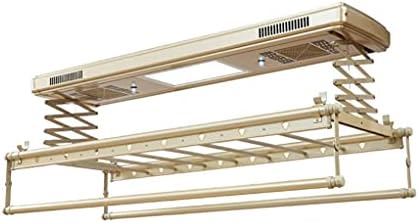 Ceiling Clothes Dryer Aluminium and Steel Electric Clothes Dryer with Remote Control,Clothes Rail Rack Clothes Drying Racks,Drying Rack Ceiling Mounted Wall Mounted Lifting Dryer,Household D