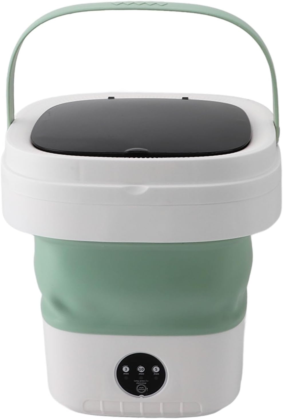 AUNMAS Portable Washing Machine, Small Foldable Washer Mini Spin Dryer for Apartments Dorm Camping RV Travel Laundry (US Plug)