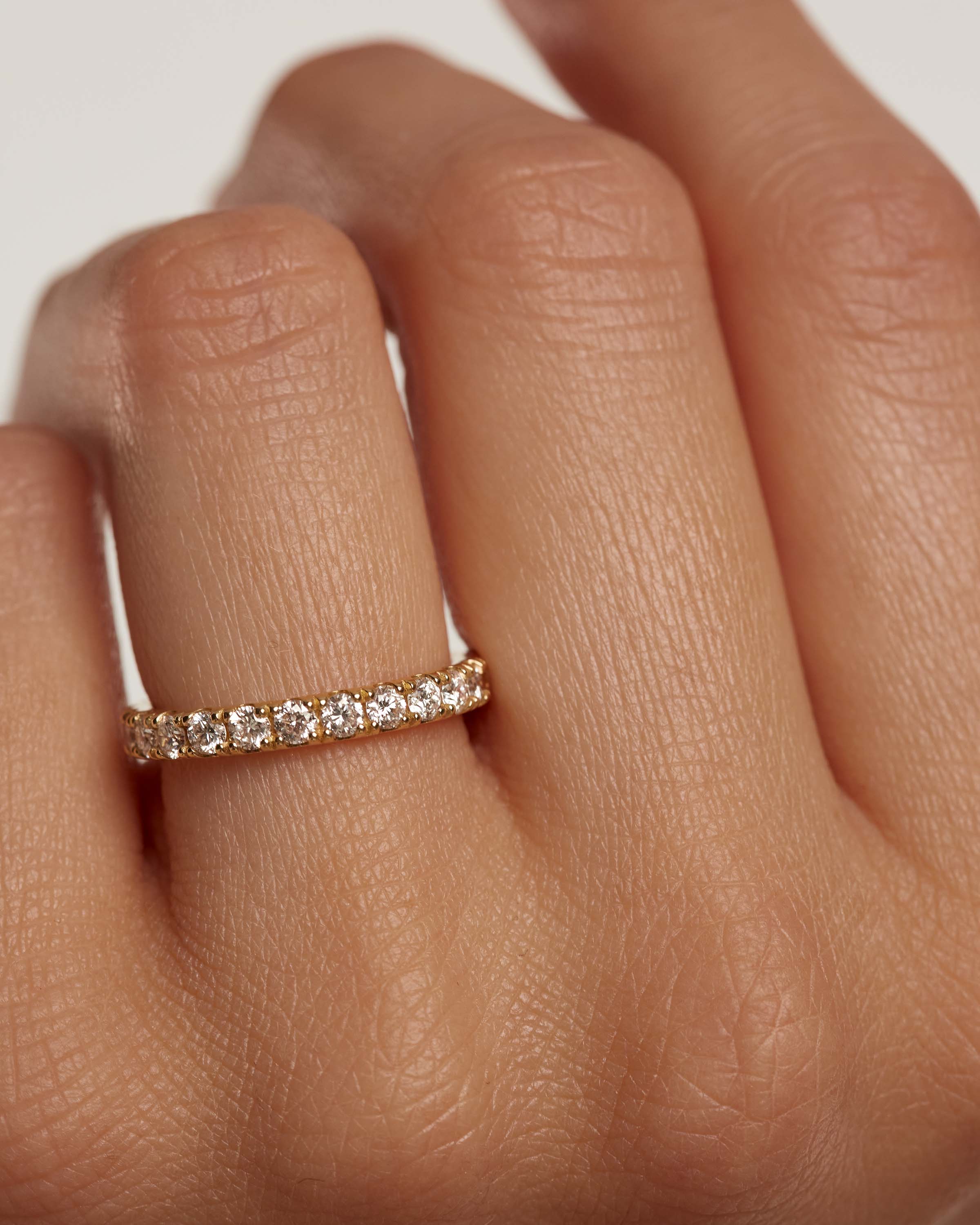 Diamonds and gold Eternity Supreme Ring
