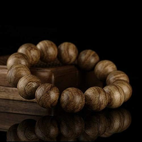 GLW Hai Nan Genuine Natural Wild Agarwood Aloewood 15 mm Malas Prayer Beads #492