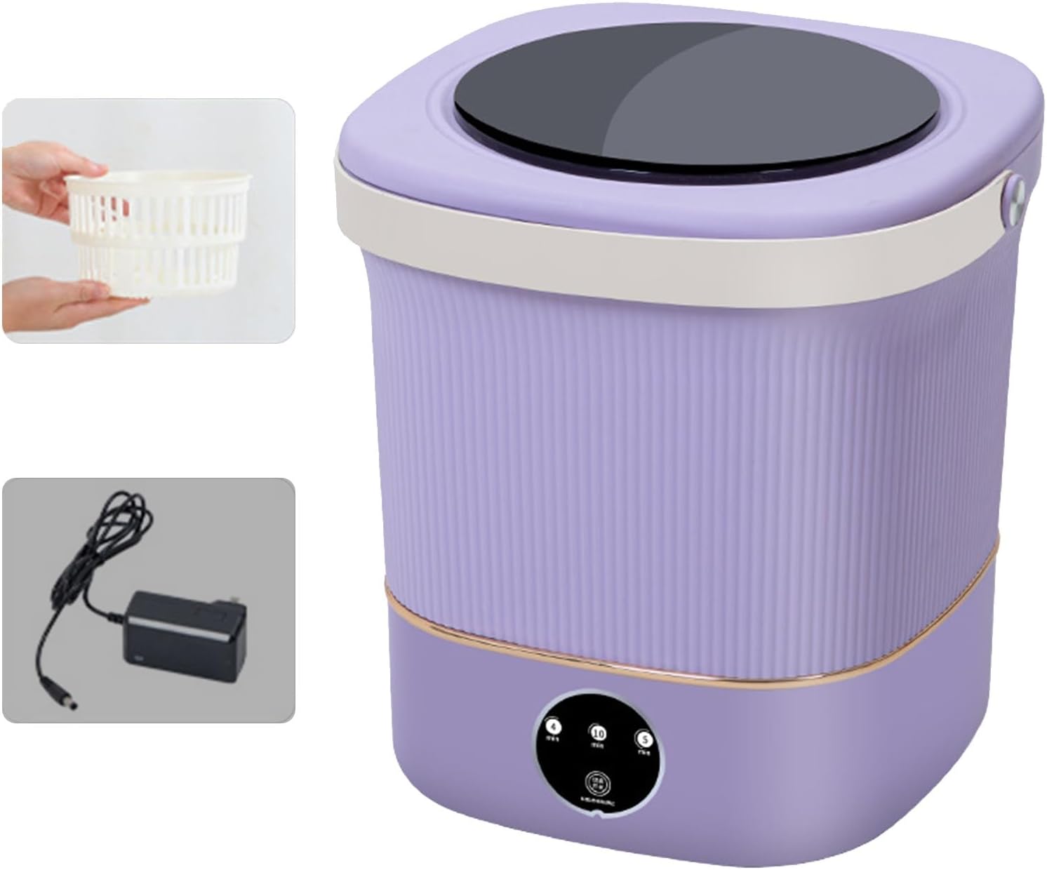 THAMBA Touch Screen Portable Mini Washing Machine Small Washing Machine for Underwear, Baby Clothes, or Small Items