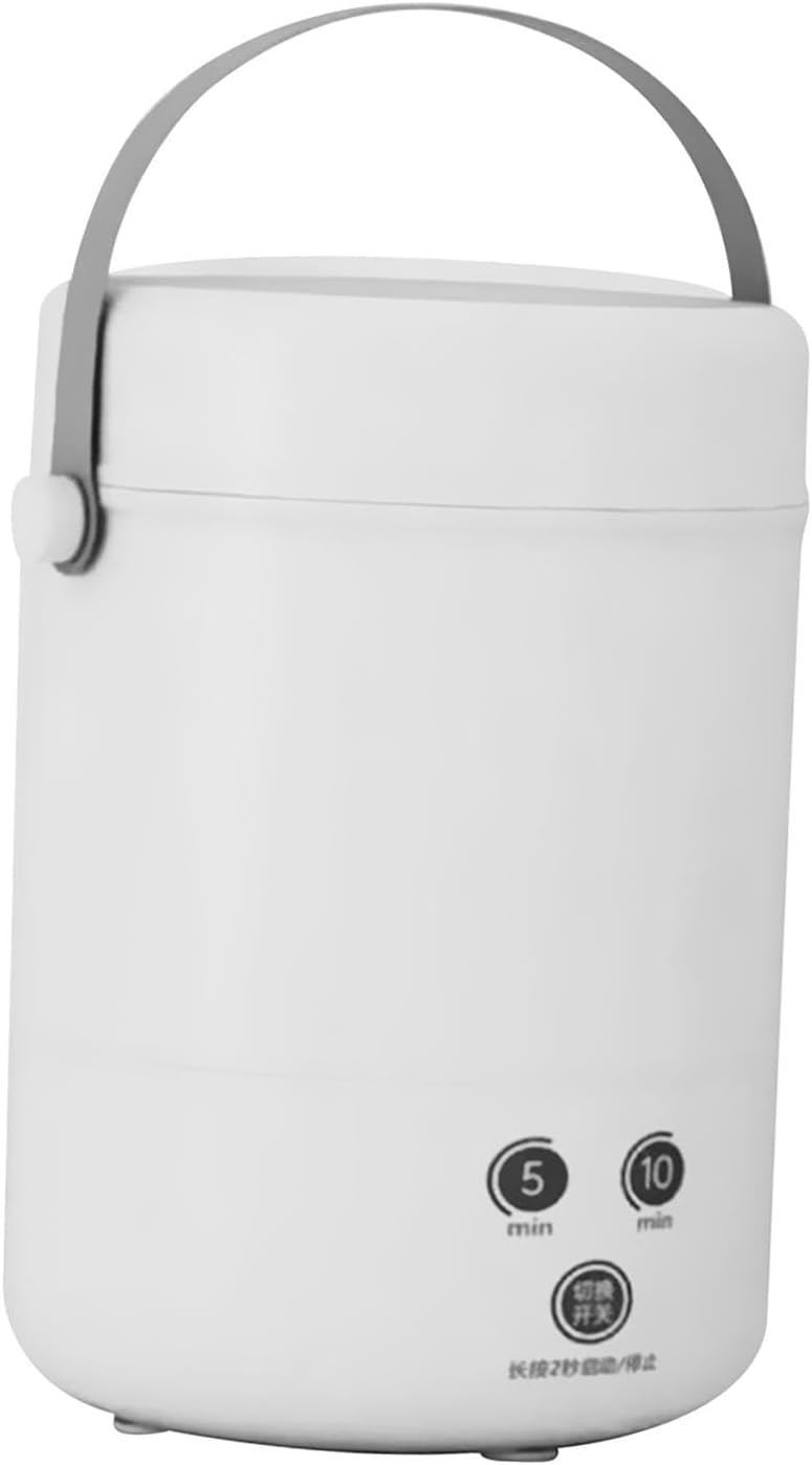 Mini Washing Machine Washing Bucket Water Saving Laundry Washer for Clothing, Underwear for Dormitory Hotel Travel, white