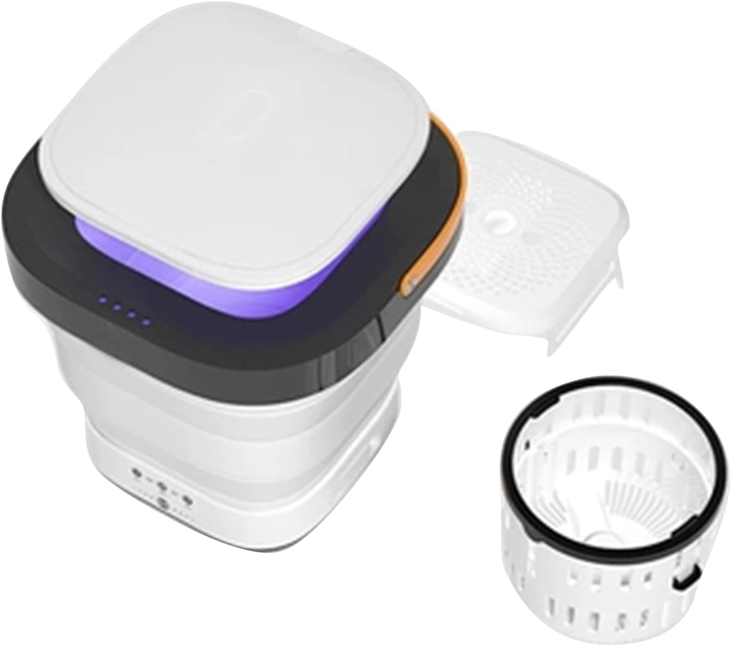 Portable Washing Machine and Dryer Combo,Foldable Touch Screen Mini Washing Machine,Small Washing Machine for Underwear,Baby Clothes or Small Items,Suitable for Apartments,Dormitories,Camping ( Color