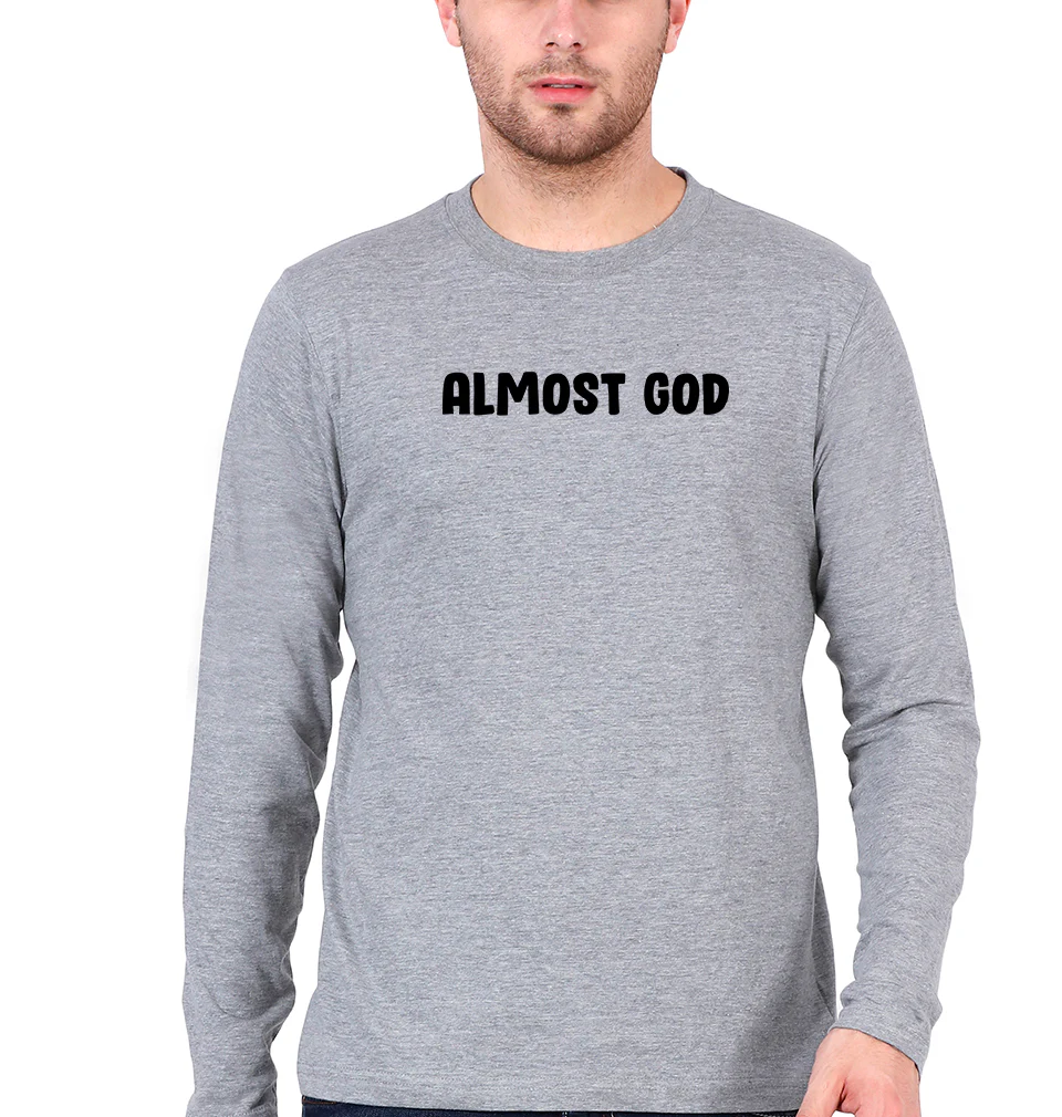 almost god Full Sleeves T-Shirt for Men