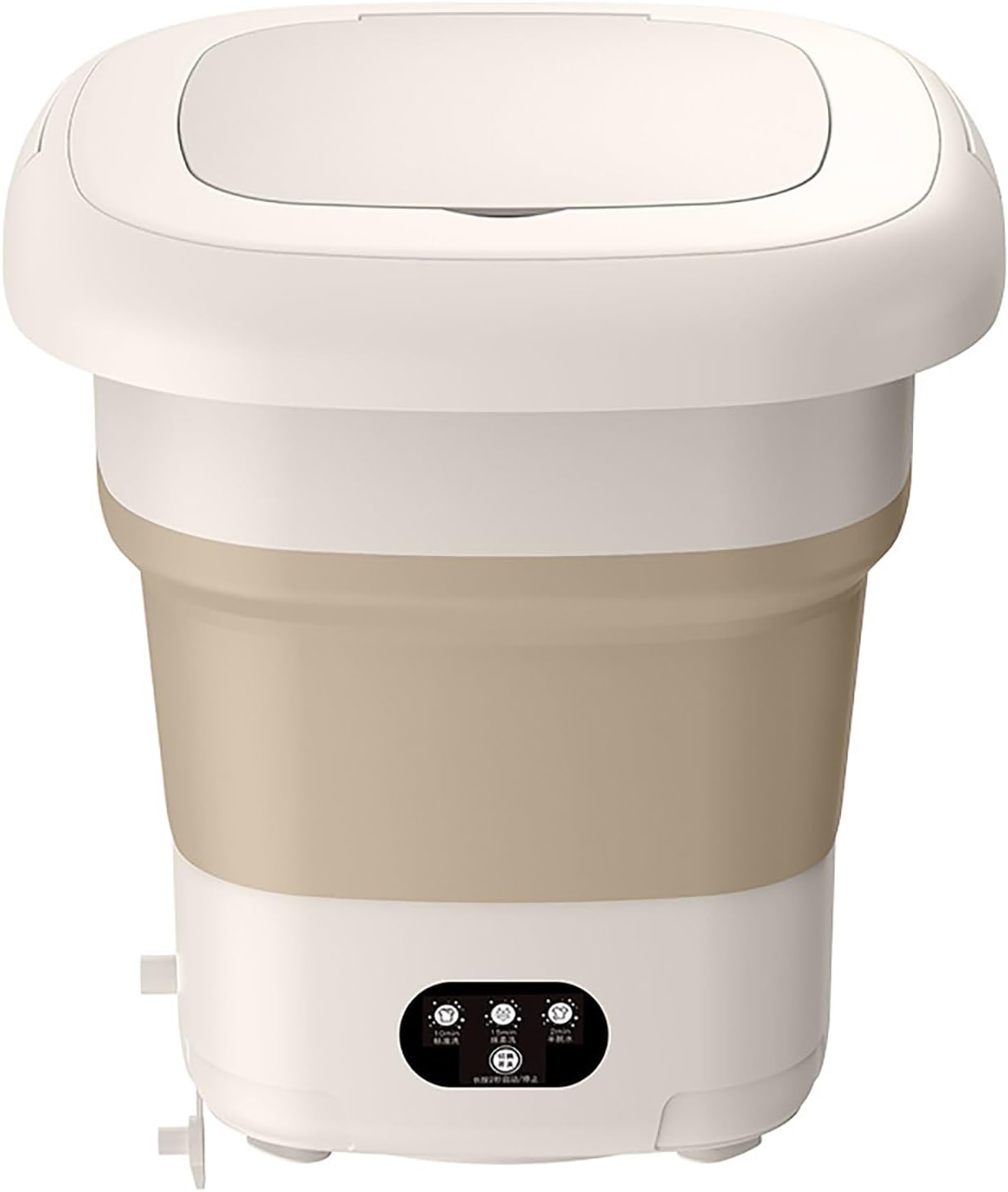 Portable Mini Washing Machine, 9 Liters Large Capacity Mini Underwear Washing Machine, Upgraded Capacity Foldable Washing Machine, Round Body, Suitable For Baby Clothes And Pet Clothes. Green, Purple.