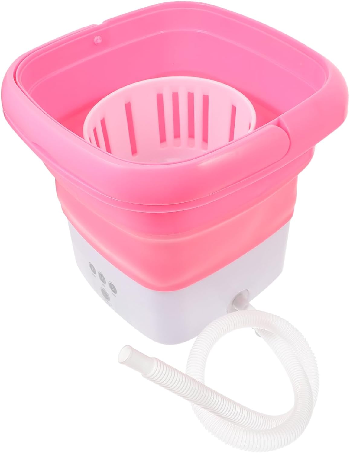 Portable Mini Folding Washing Machine Timer Touch Screen Compact Washer for Travel Camping and Apartment Use Lightweight Laundry Machine for Underwear and Small Clothes