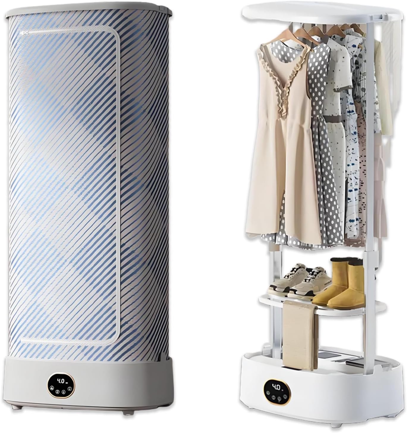 1000W Automatic Ironing and Folding Machine, Automatic Ironing Machine Portable Dryer with Intelligent Timing and Remote Control, for Home, Laundry and Dormitories