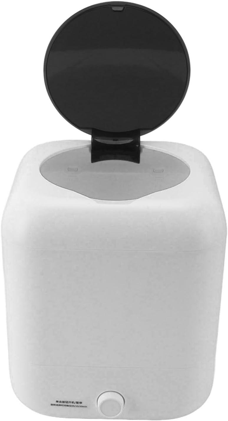 5L Portable Washing Machine with 3 Gear Timer PP Automatic Water Inlet and Drain Mini Laundry Washer for Apartment Dorm RV Travel White (White)