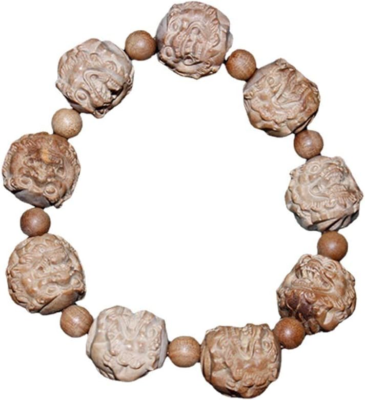 Mascot Wooden Crafts Wood Carving Art Wood Decoration Artwork 东山老山檀香雕刻珠貔貅2.0M 1.8M 1.5M佛珠手串(东家老山檀香15M)