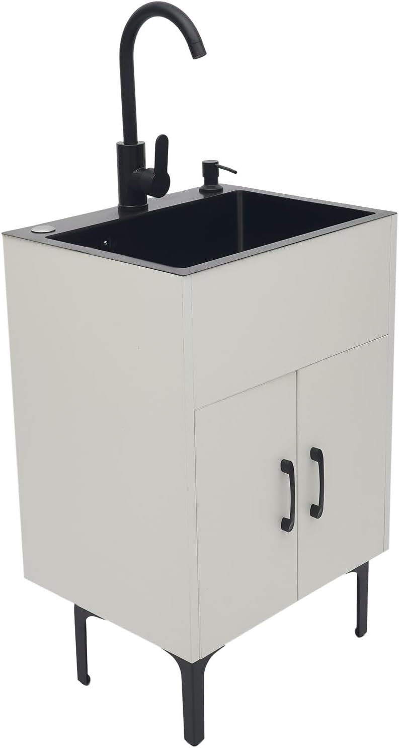 Laundry Sink with Cabinet Freestanding Utility Sink 20