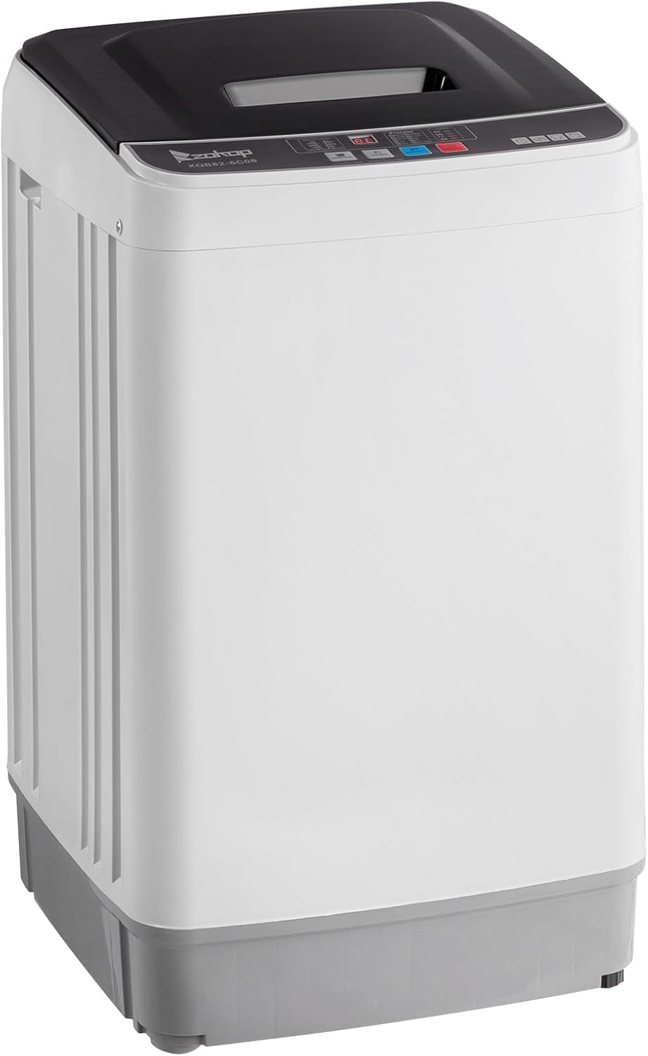 Full Automatic Washing Machine,17.6Lbs Top Load Portable Washer with Drain Pump, 10 Wash Programs 8 Water 2 in 1 Washer and Dryer for Apartments, RV, Camping