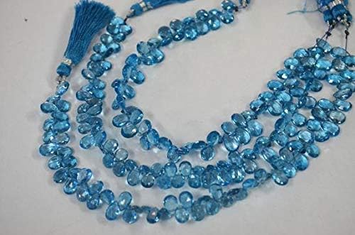 Swiss Topaz Pear Faceted, 8 inch Strand, 6x4 to 6x9 mm Code-HIGH-45928