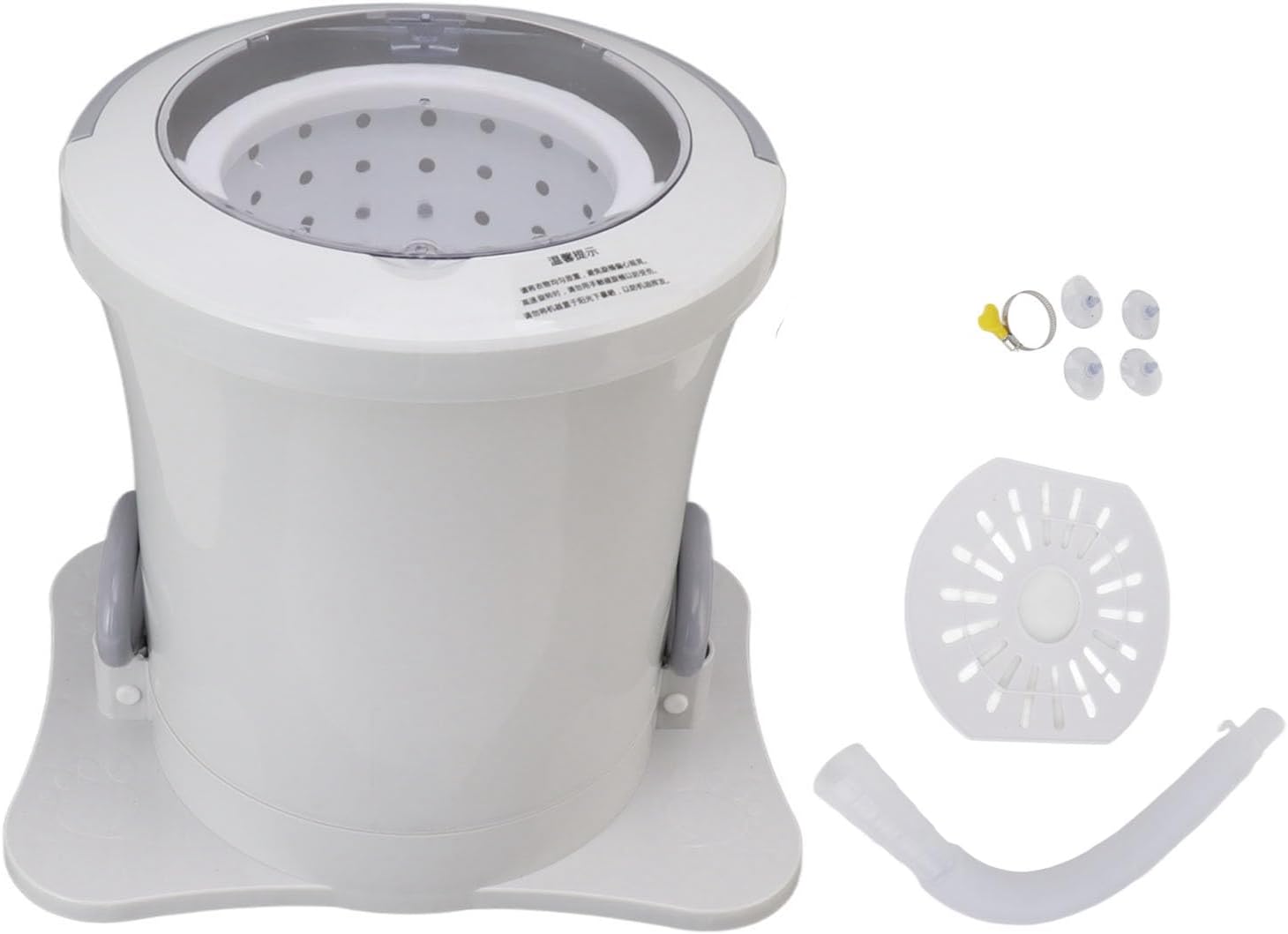 TOPINCN Mini Washing Machine, Portable Dehydrator Mini Small Portable Washer Washing Machin for Apartment, Dorm, Camping, Travel Laundry (White)