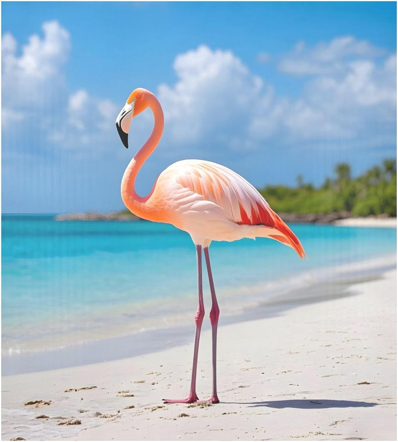 Dishwasher Magnet Cover Large Magnetic Stickers Flamingo Beach Sea Front Dishwasher Cover Reusable Decal for Home Kitchen Anti-Scratch Refrigerator Decorative Lid Washing Machine Laundry 23