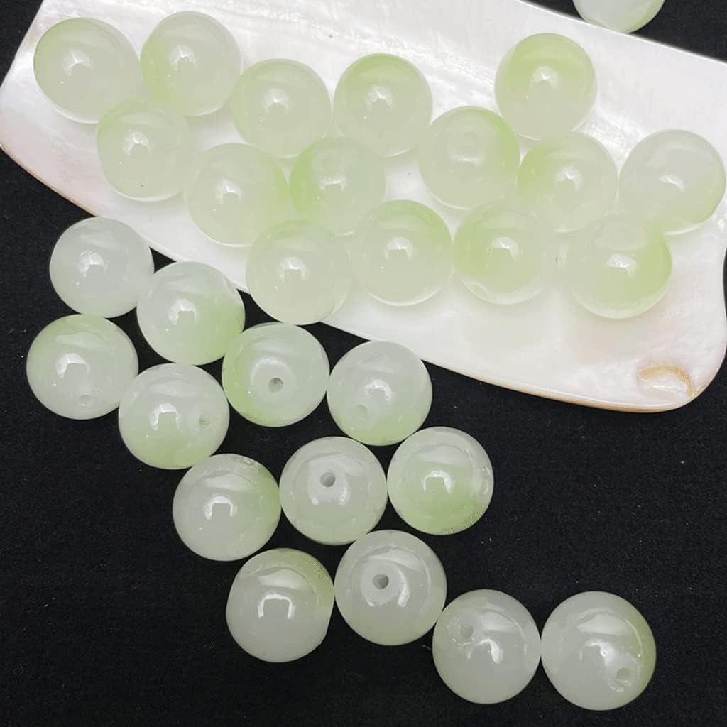 DIY String Accessories Wholesale Necklace Jewelry Beading Material 8mm Two-Color Glass Beads Loose Beads Handmade(D,12mm) (D 12mm)