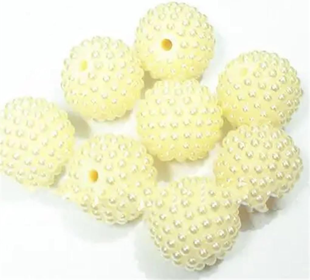 12Mm/20Mm/22Mm Acrylic Pearl Rhinestones Beads for Chunky Jewelry/DIY Hand Made 01 12mm 400pcs per Bag