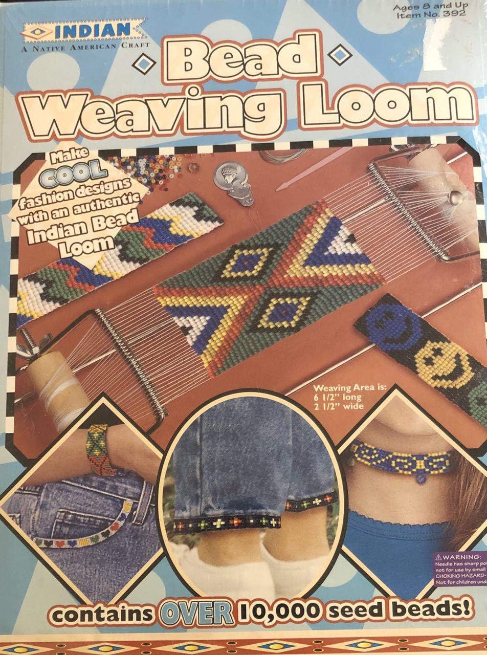Pastime #7202 Indian Bead Weaving Loom, Modern Vintage, Unisex Adult, Cotton, Weaving, Multicolor