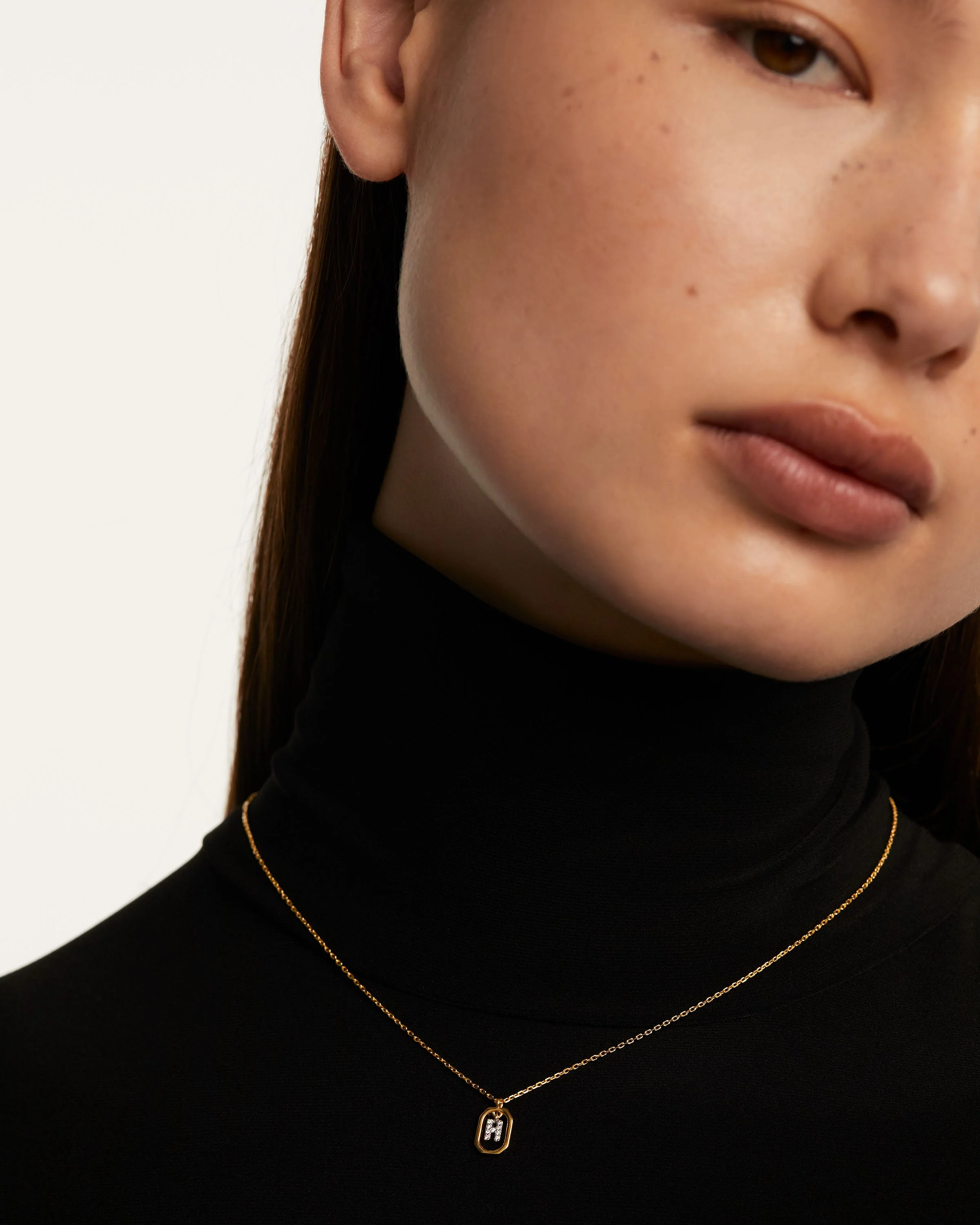 Mini Letter H Necklace