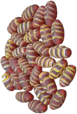 60+ PCS RED Tube LAMPWORK Glass Glass Beading Beads #BD-834 Fast Free Supply