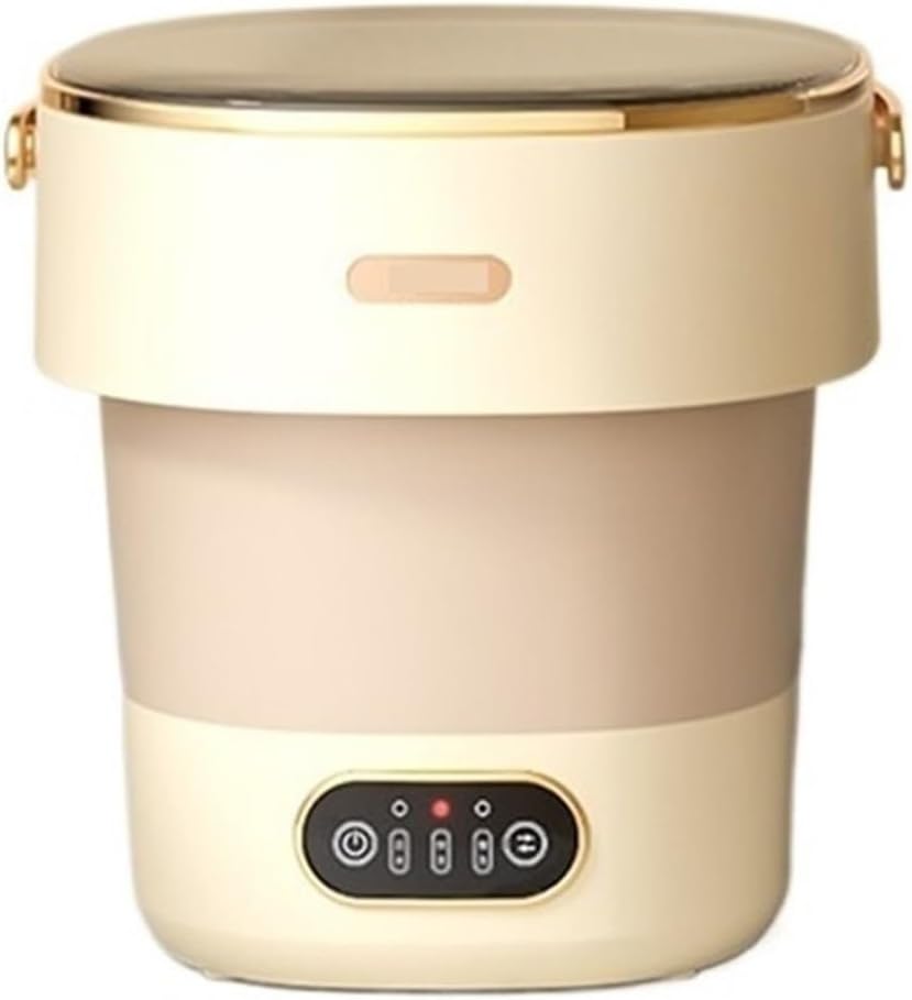 Compact Laundry. Portable Washing Machine, Light Luxury 13L Foldable Washer and Dryer, Small Washing Machine for Underwear .Portable(Khaki)