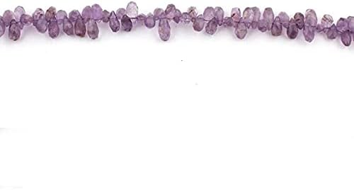 Beads Gemstone Big Halloween Sale 1 Strand Amethyst Faceted Tear Drop Briolettes - Amethyst Tear Drop Beads 6mmx4mm-12mmx5mm 15 Inch SB1134 Code-HIGH-35098