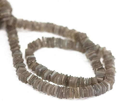 1 Strand Black Moonstone heishi Cube squresmooth 16'' Long Strand Gemstone Beads, Jewelry Supplies for Jewelry Making, Bulk Beads, for Meditation Jewellery Gemstone 6mm