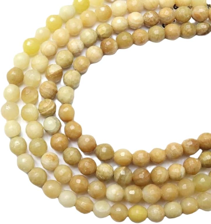 13 inch Strand of Natural gem Dark Yellow Aventurine, 8 mm Round Smooth Beads for DIY Jewelry Making. | Beads_03749