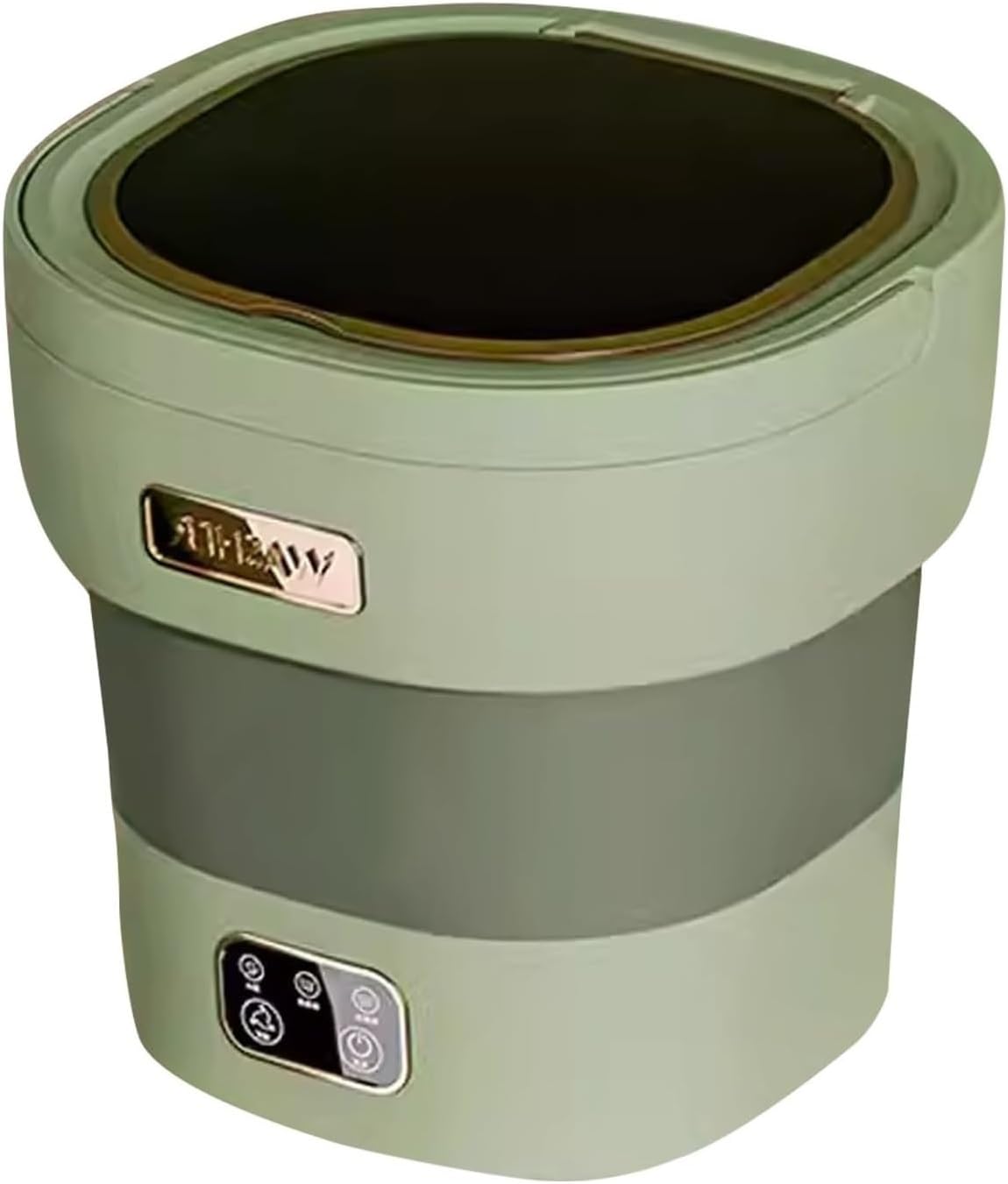 Portable Washing Machine, Mini Foldable Washer 18L Upgraded Large Capacity, Small Collapsible Washing Machine, Suitable for Underwear,Baby Clothes,Socks or Other Small Items(Green)