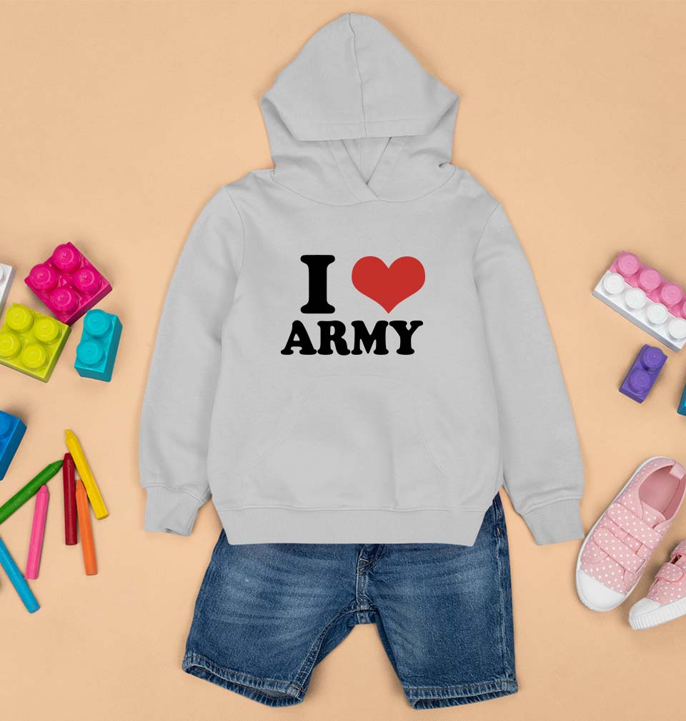 I LOVE ARMY Hoodie for Boy/Girl