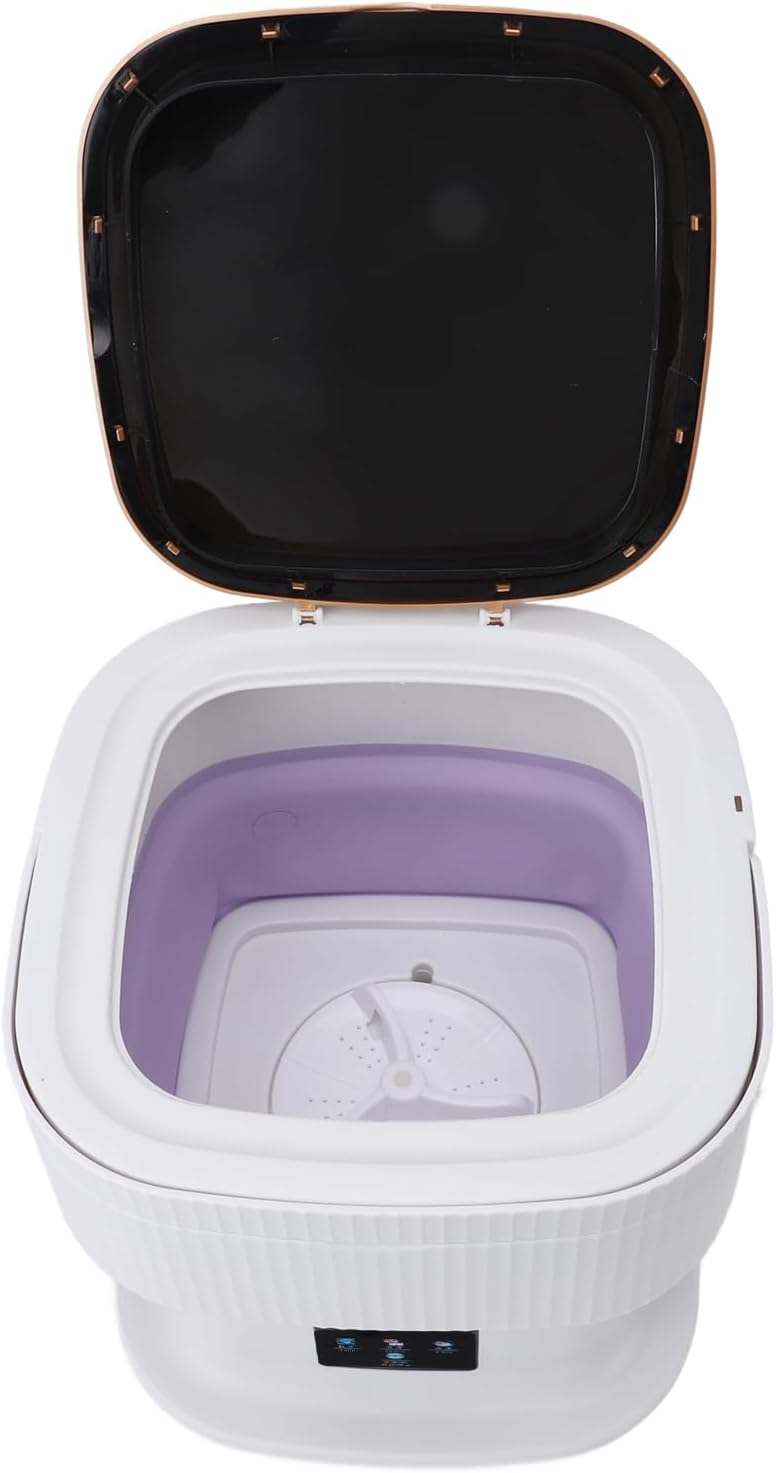 Portable Washing Machine, 11.5L Mini Laundry Washer with 3 Modes Cleaning for Underwear, Baby Clothes, Sock, Foldable Washer for Apartment, RV, Travel (US Plug)