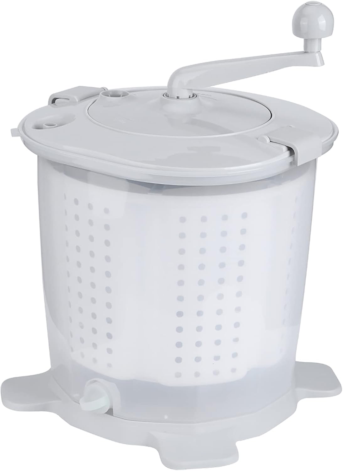 Mini Portable Manual Washing Machine - Underwear Laundry Washer for Home and Dormitory in Gray