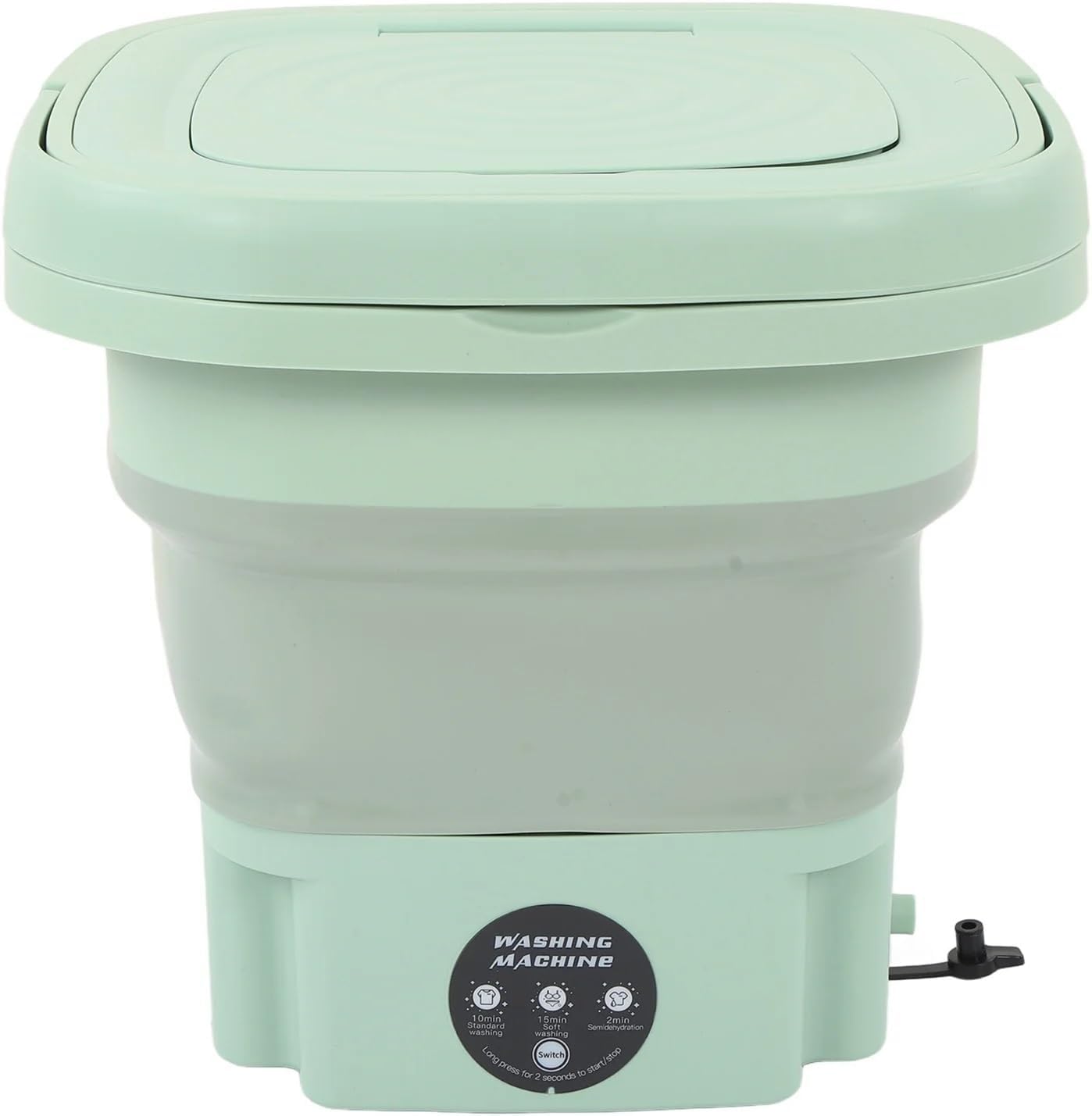 Portable Washing Machine, 8L Portable Small Foldable Washing Machine With Spin Dryer For Socks Underwear Panties Washer Household Mini,for Apartments, Homes, and Dorms(Green)
