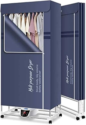 Portable Electric Clothes Dryer, 2300W Heated Airer with Remote Control, 2/3-Tier Large Capacity Folding Laundry Rack, Digital Timer for Efficient Drying