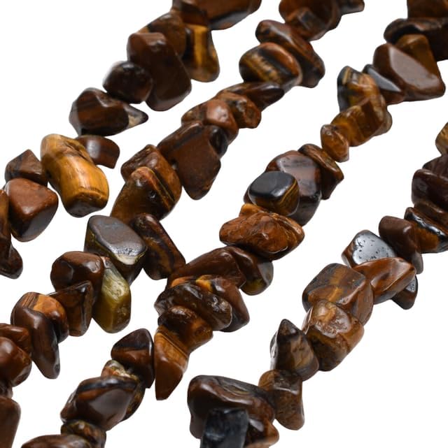 Natural Tiger Eye Chip Beads 32” Jewelry Making 10 Strand CHIK-STRD-86690