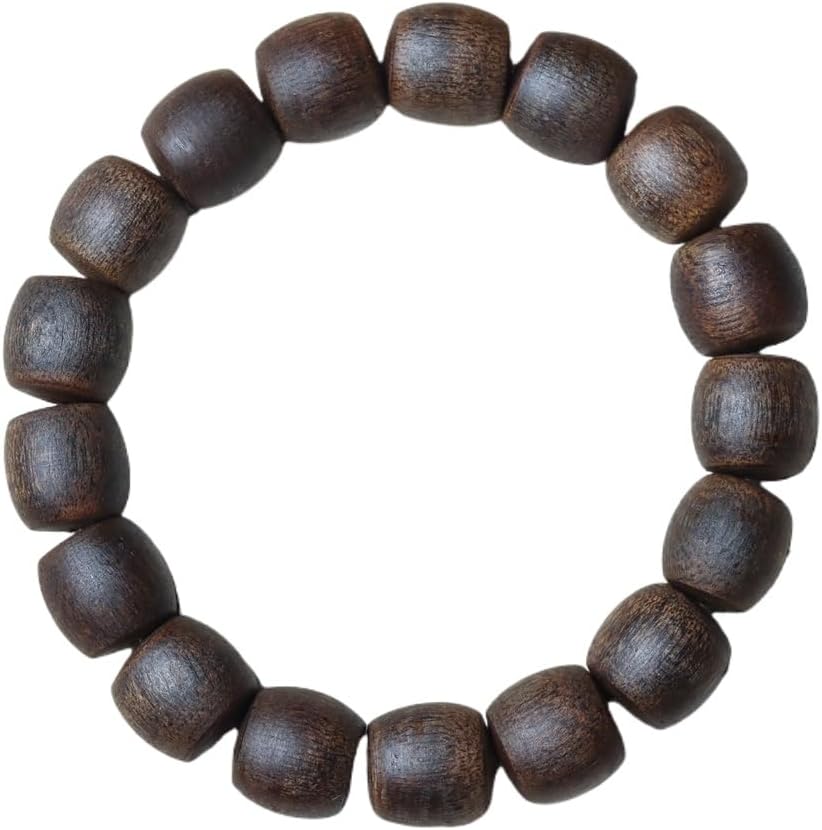 Vietnam Nha Trang Agarwood White Aquilaria Single Strand 12mm*17 Beads Barrel-Shaped Beads Sweet Honey Aroma, Cooling