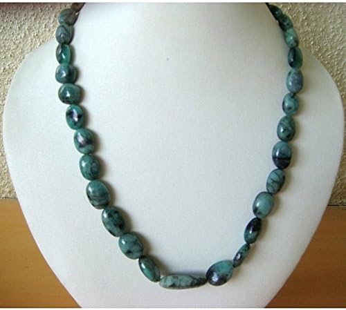 13 inch Natural Beads Strand of 12-10mm Smooth Oval Emerald Gemstone Beads for DIY Jewelry - Necklace, Bracelet, Earring, Ring.
