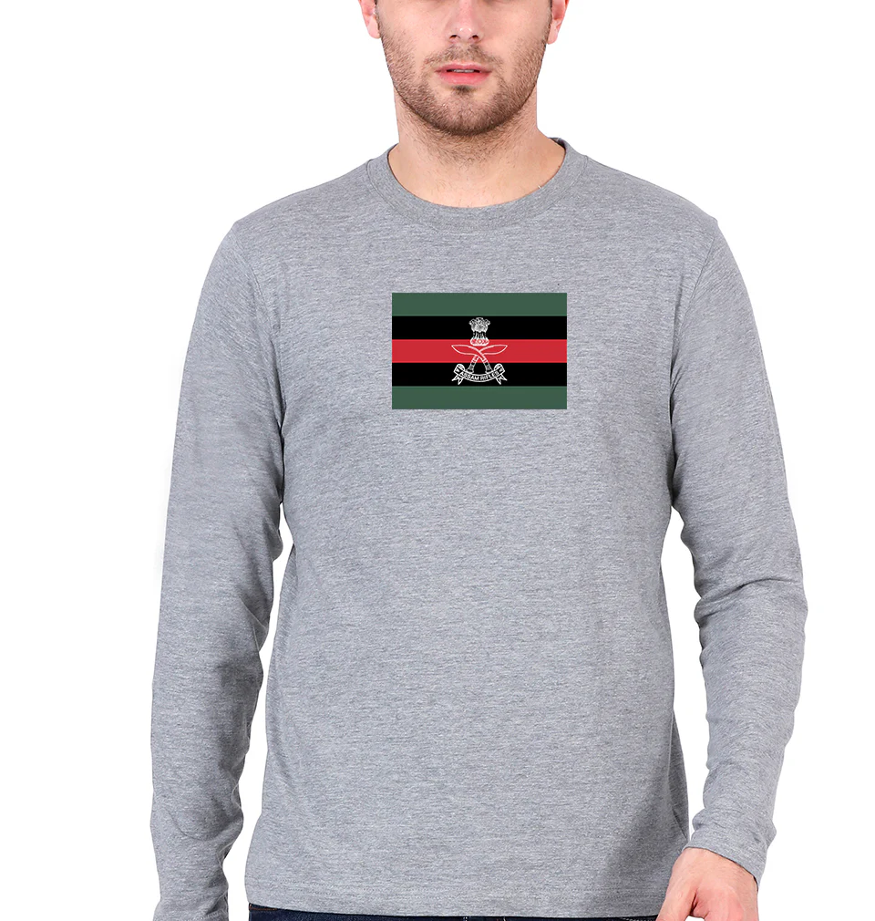 Assam Rifles Army Full Sleeves T-Shirt for Men