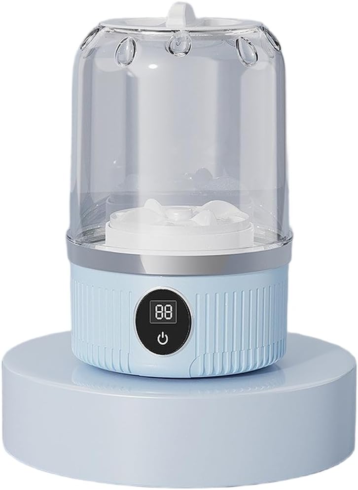 Mini Portable Washing Machine, USB Rechargeable Cleaning Appliance For Socks & For Underwear, Dual Cleaning Modes & One Button Operation For Efficient Travel Laundry Care(Blue)