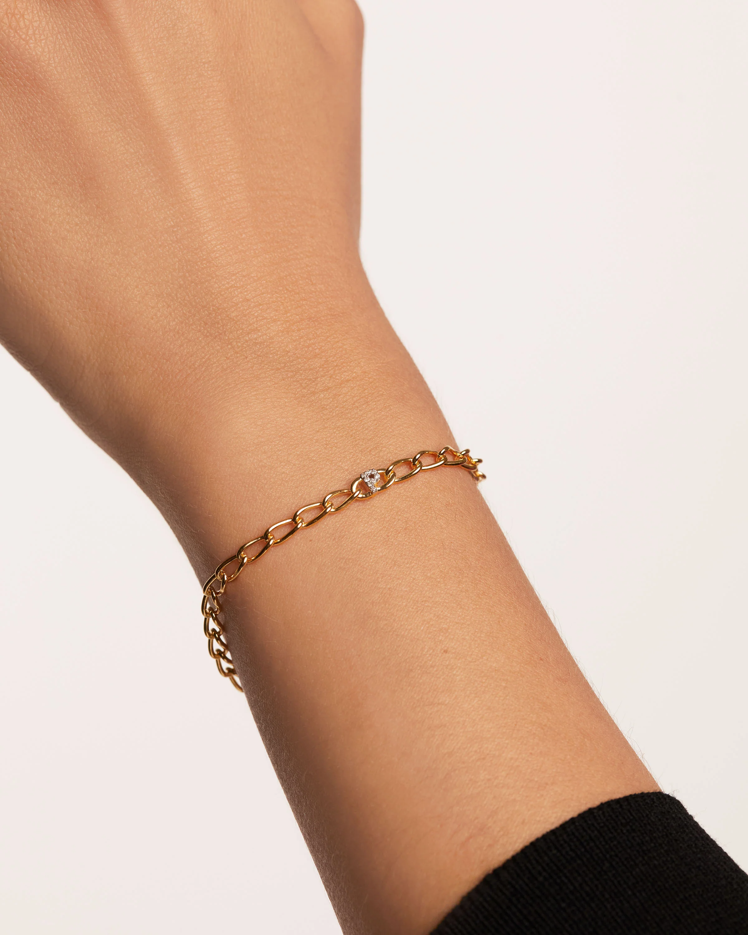 Letter P Chain Bracelet