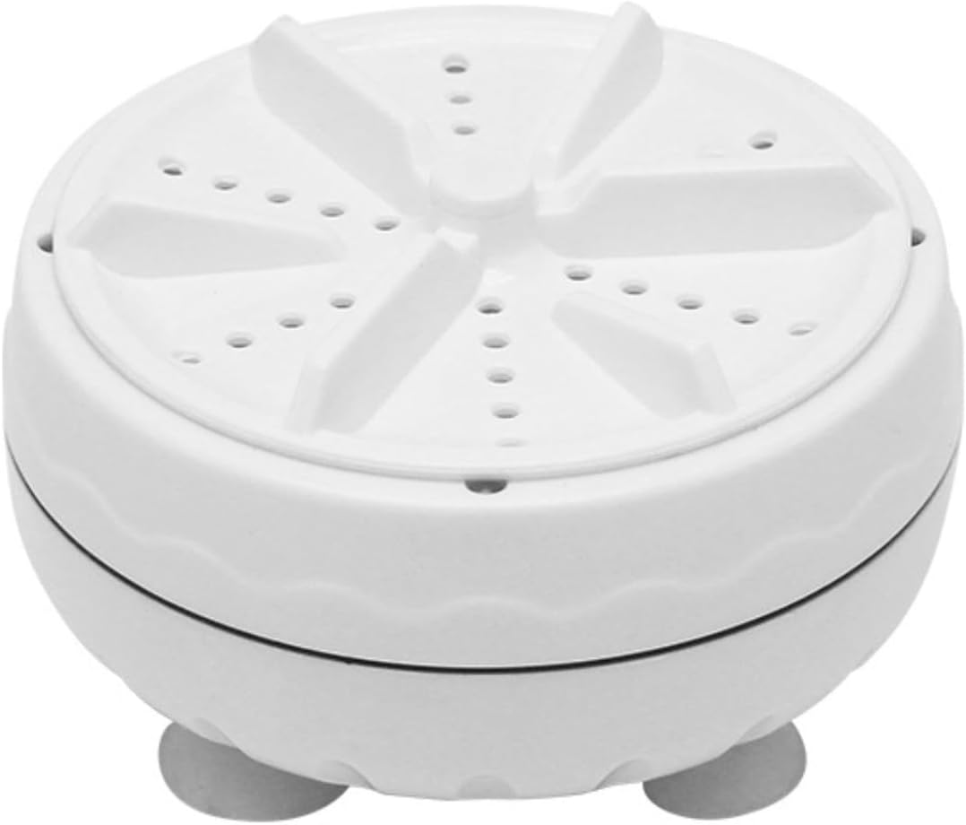 Portable Washing Machine，Ultrasonic Mini Multifunctional Washing Machine，Fully Automatic Turbine Mobile Cleaning Machine，Suitable for Travel, RV, Camping, Home or Apartment Laundry Used (White)