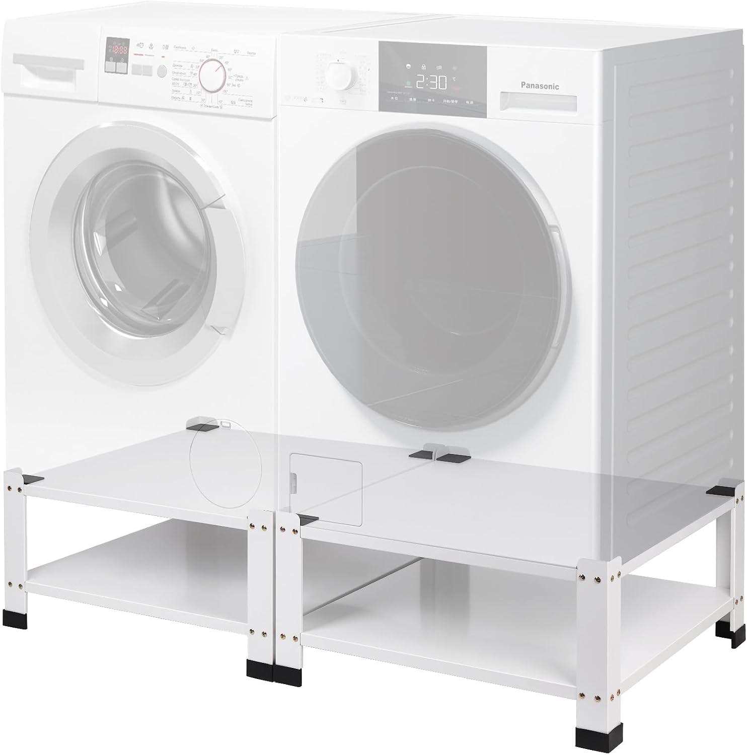 Washer and Dryer Pedestals Heavy Duty Laundry Pedestal,Metal Washing Machine Dryer Pedestal Mini Fridge Stand,Universal Fit 700lbs,28