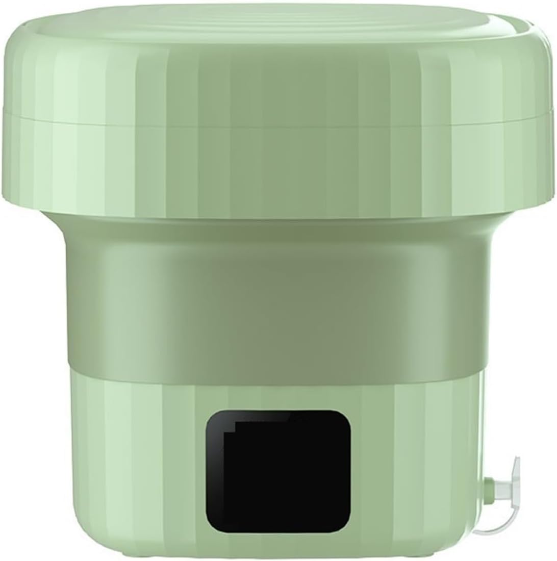 Compact Laundry. Folding Washing Machine, Multifunctional Socks Washing Machine, Small Dormitory Travel Outdoor Portable .Portable(Green)