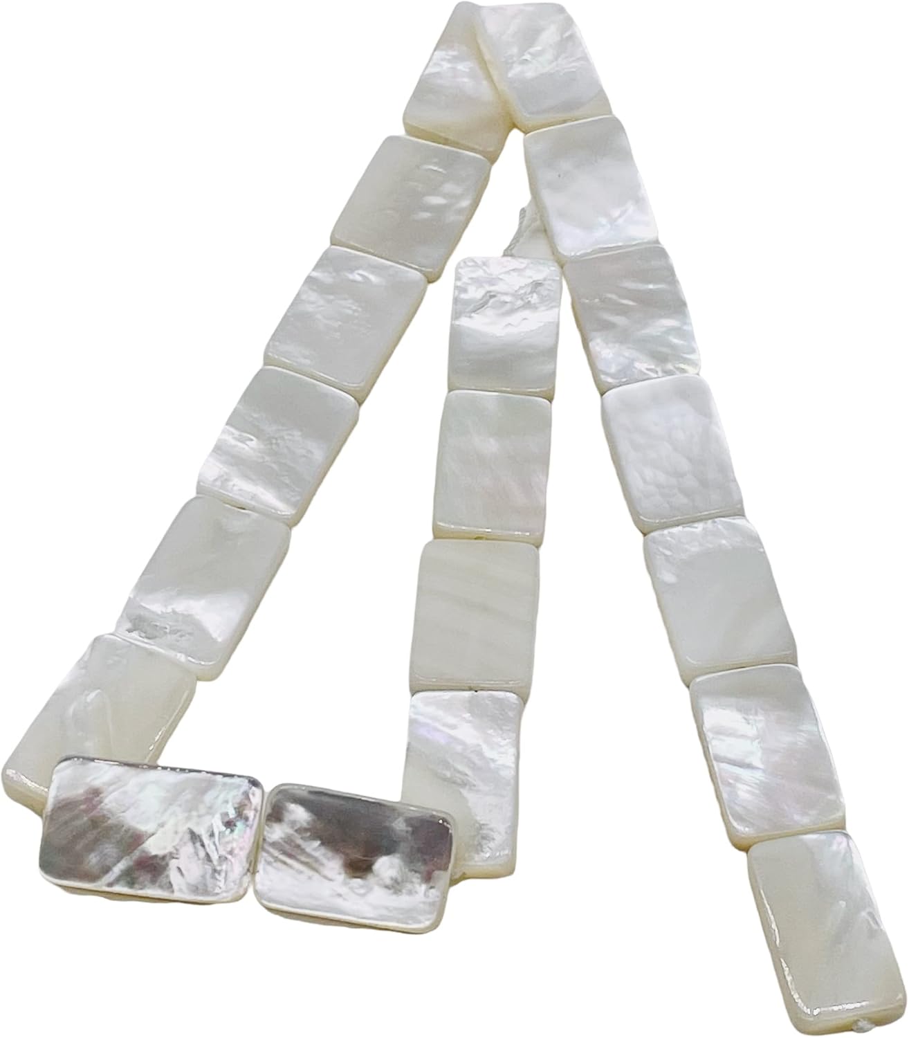 AAA Mother of Pearl Premium Natural Shell Bead Strand | 21x14x4mm to 23x15x4mm| for Jewelry Making