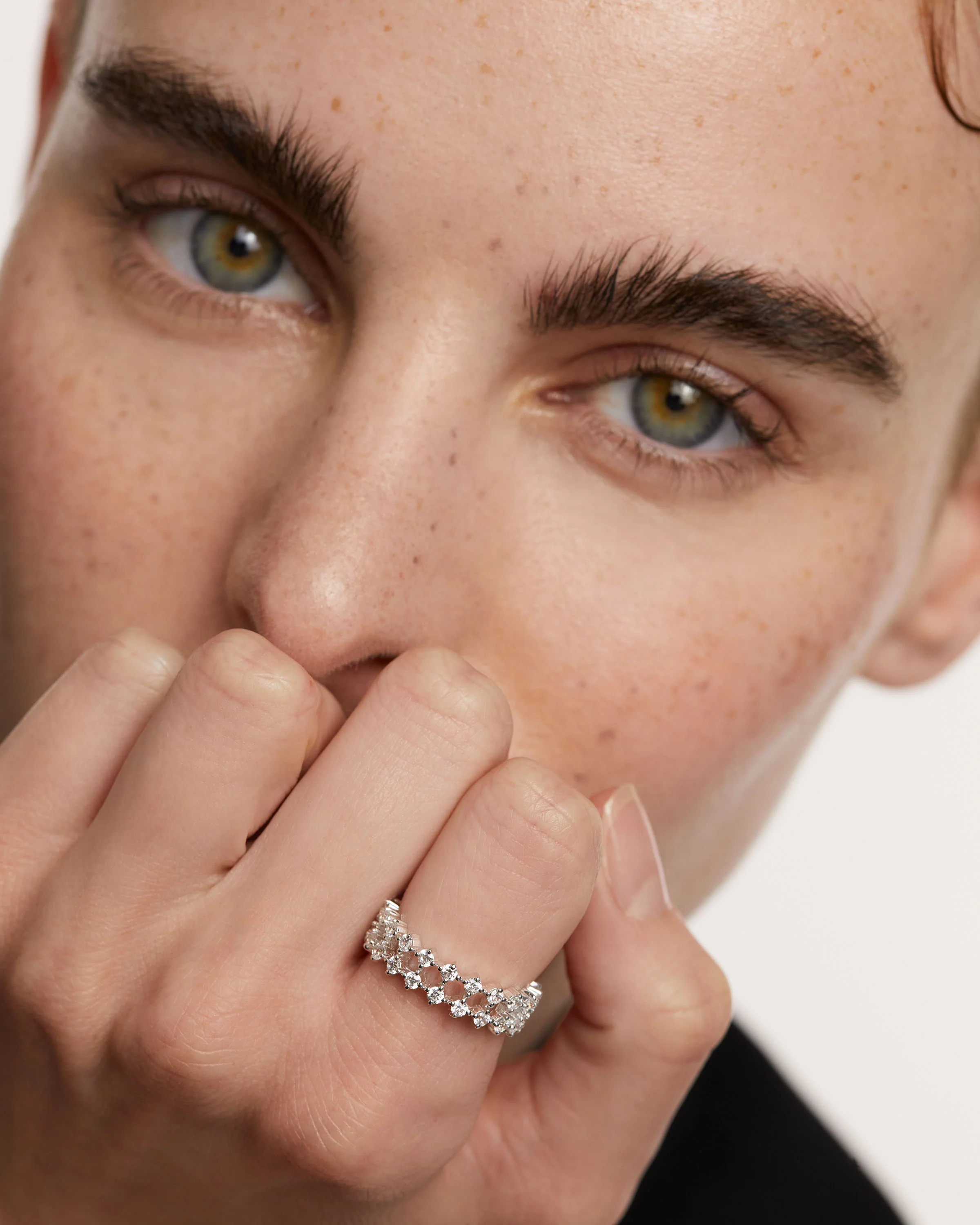 Slim Dumbo Silver Ring