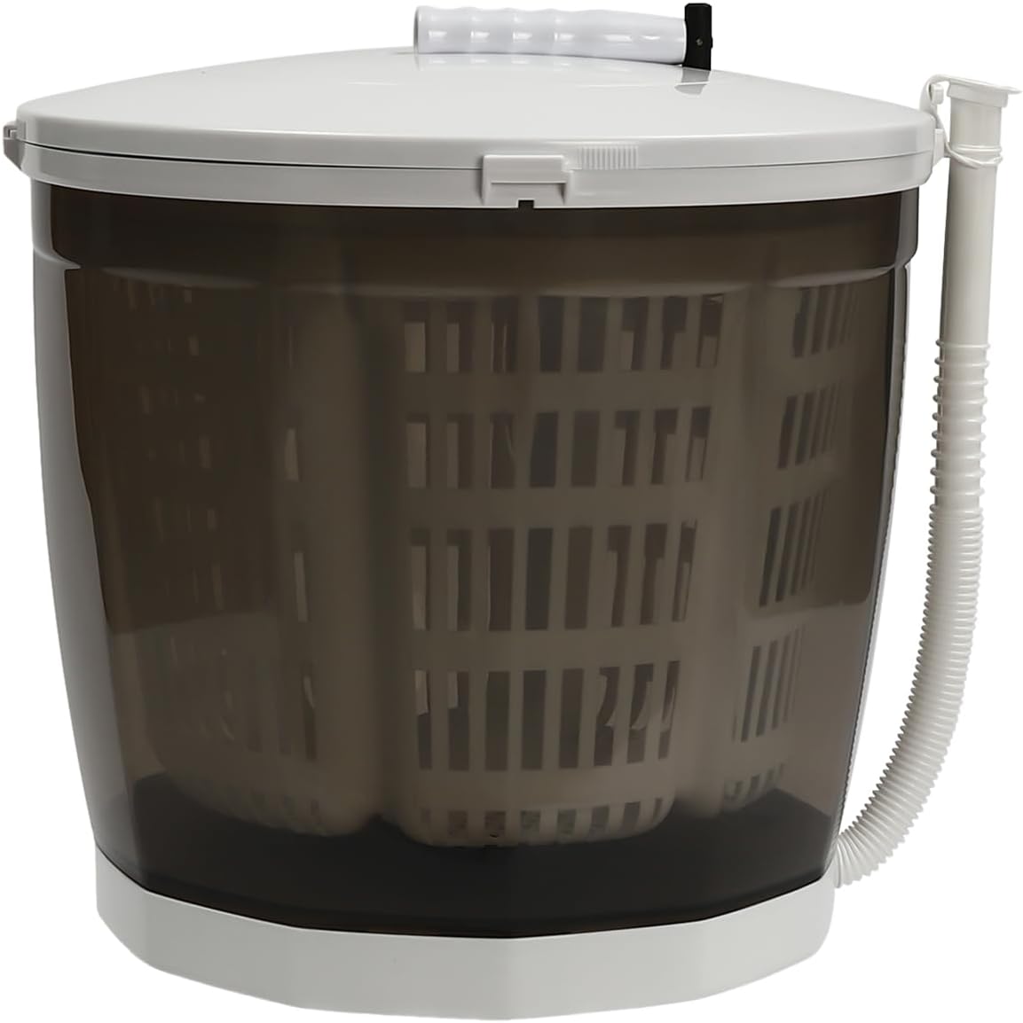 Portable Washing Machine, 2 in 1 Manual Non-Electric Washing Machine, Clothes Spin Dryer, Small Washer for Baby Clothes, Underwear or Small Items, Apartment, Dorm, Camping, RV Travel laundry (Grey)