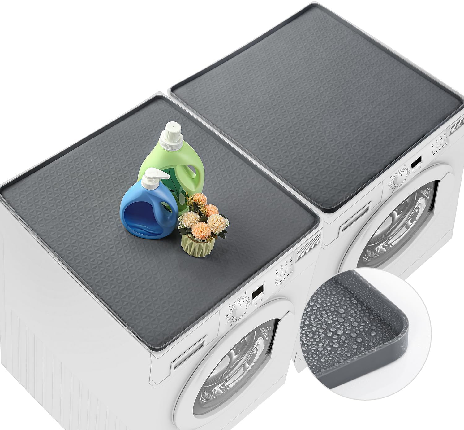 2 PCS Washer and Dryer Covers for the Top 25.6