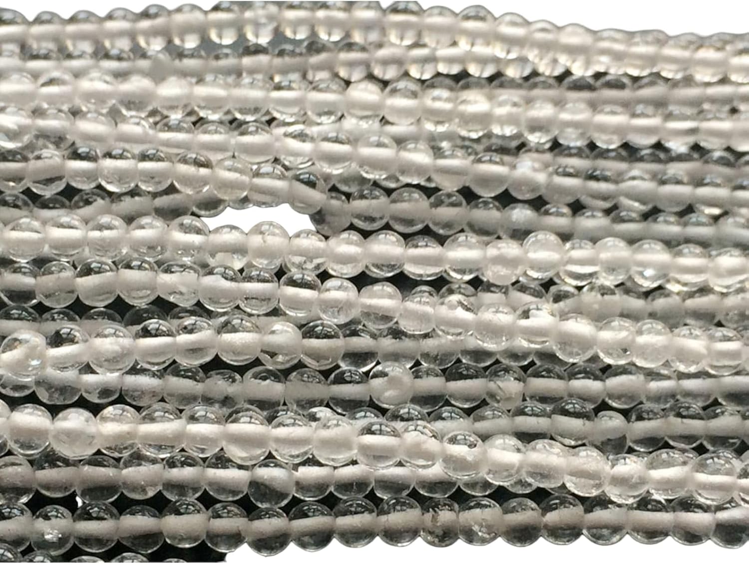 Women's 3 mm Crystal Quartz Plain Round Beads, Crystal Quartz Plain Beads, Clear White Natural Crystal Quartz Balls For Jewelry (1ST To 5ST Options)